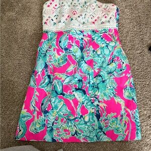 Lilly Pulitzer Pink and Blue mini dress